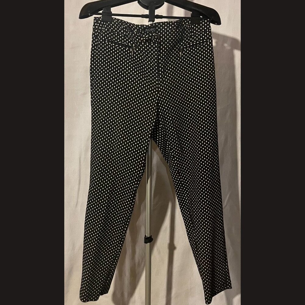 SOHO Apparel Women's Black & White Dress Pants Size 14 | Classic Workwear